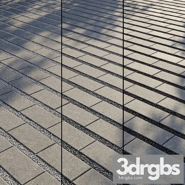 Eco Paving Type 2 Set 5 3D Model Download