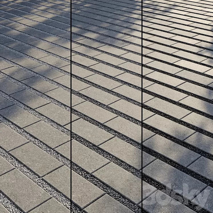 Eco paving Type 2 Set 5 3D Model