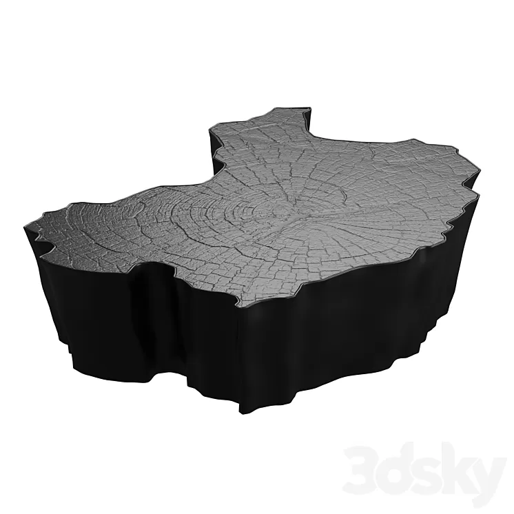 Eden Black Center Table 3D Model Eden Black Center Table 3D Model