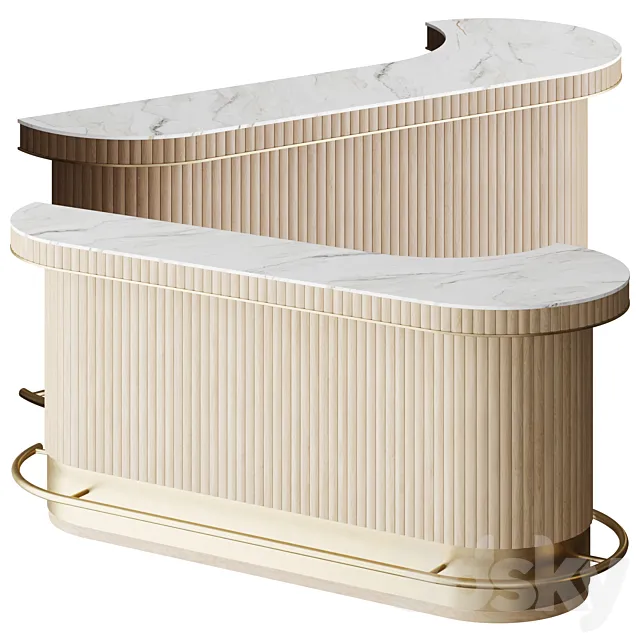 EDEN-ROCK | bar counter 3D Model EDEN-ROCK | bar counter 3D Model