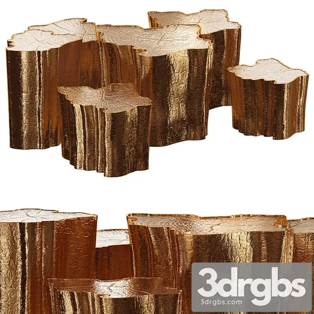 Eden series center table in brass Eden series center table in brass