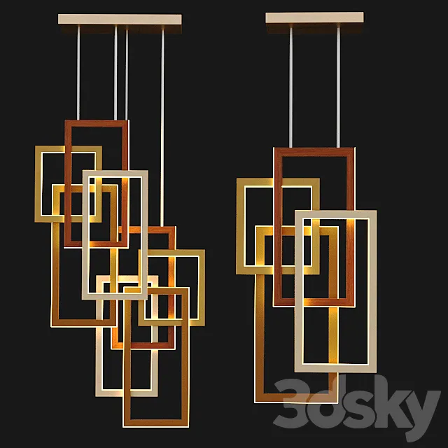 Edge Vertical pendant lamp 3DModel