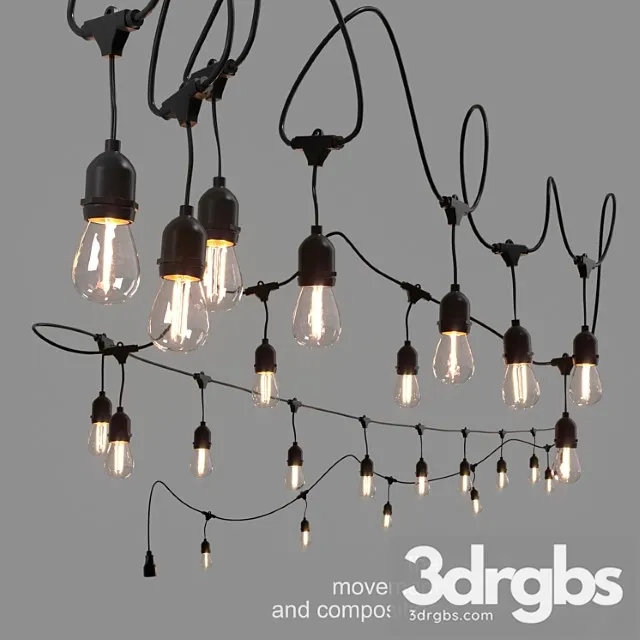 Editable garland belt light Editable garland belt light