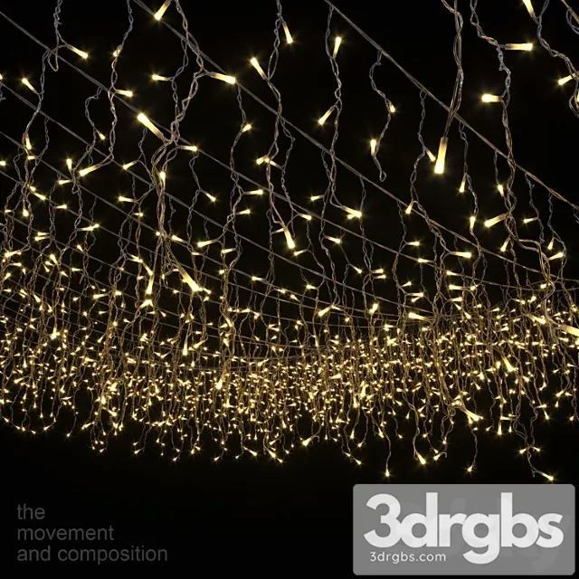 Editable garland fringe 3D Model Download Editable garland fringe 3D Model Download
