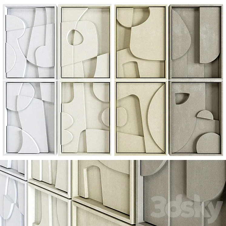 Edith Beurskens # 21 complete set of reliefs 3D Model Free Download