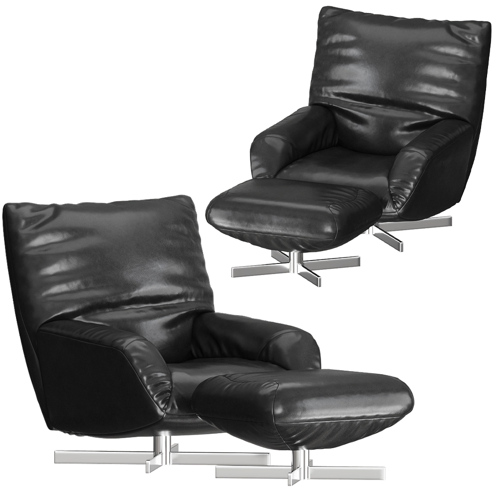 Edra – Armchair Chiara 3D Model Edra – Armchair Chiara 3D Model