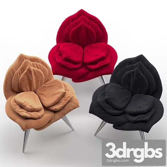 Edra Rose Chair 1 3D Model Download Edra Rose Chair 1 3D Model Download