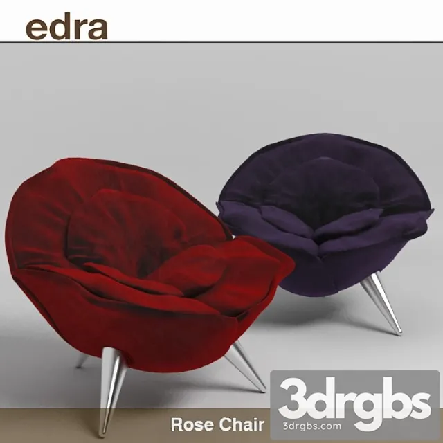 Edra rose chair 3D Model Download Edra rose chair 3D Model Download