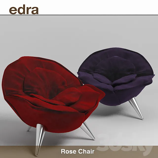 Edra rose chair 3D Model Edra rose chair 3D Model