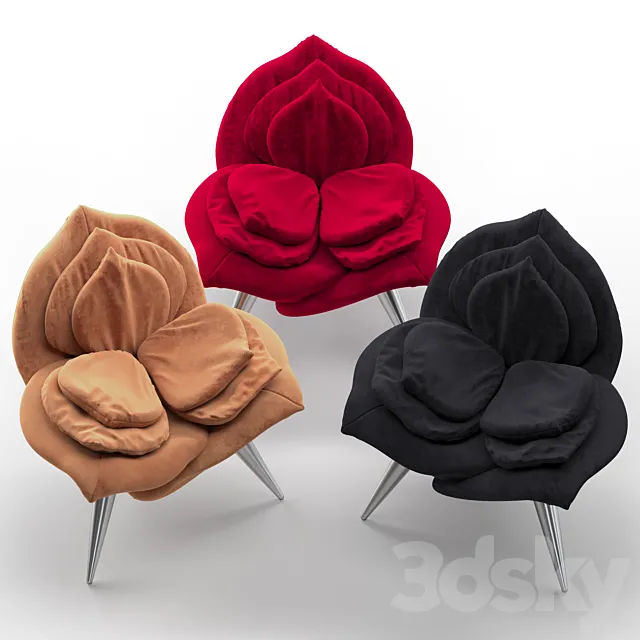Edra rose chair 3DModel