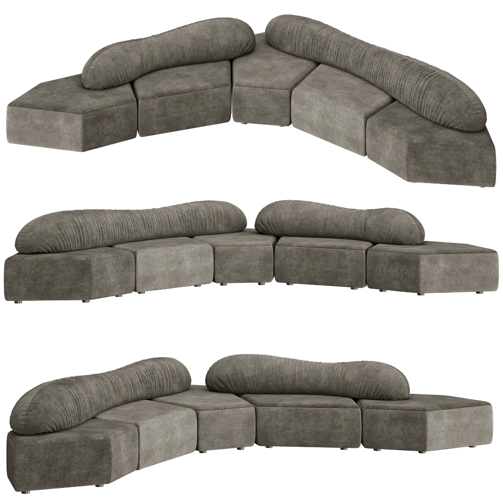 Edra – Sofa On the Rocks 2 3D Model Edra – Sofa On the Rocks 2 3D Model