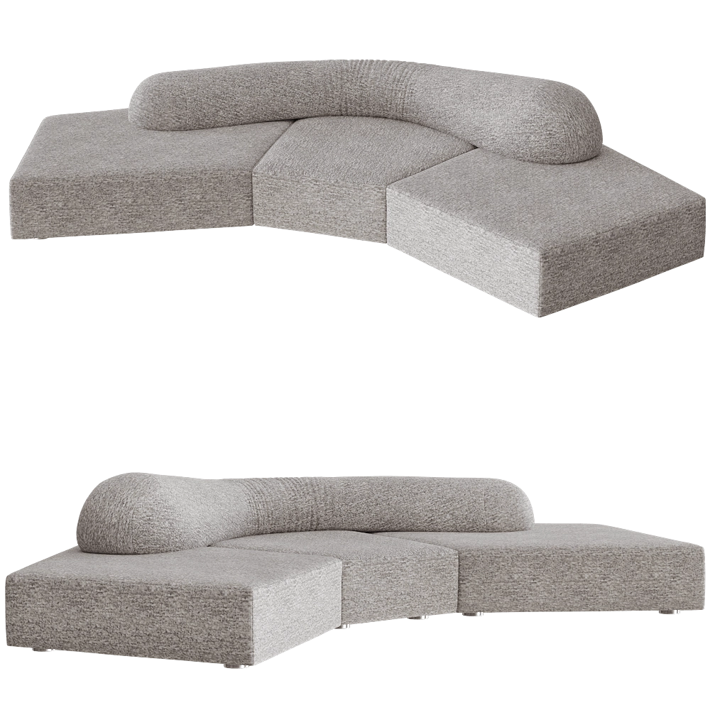 Edra – Sofa On the Rocks 3 3D Model Edra – Sofa On the Rocks 3 3D Model