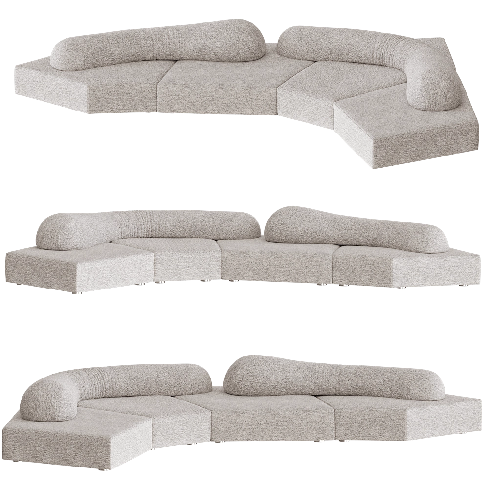 Edra – Sofa On the Rocks 5 3D Model Edra – Sofa On the Rocks 5 3D Model