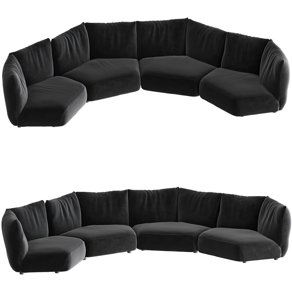 Edra – Sofa STDA2-STDA2-STDA2-STDA2 3D Model
