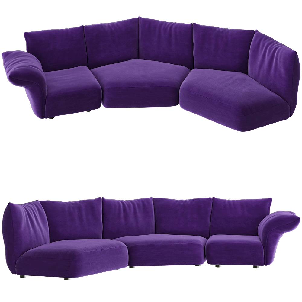 Edra – Sofa STDA2-STDA2-STDTdx 3D Model