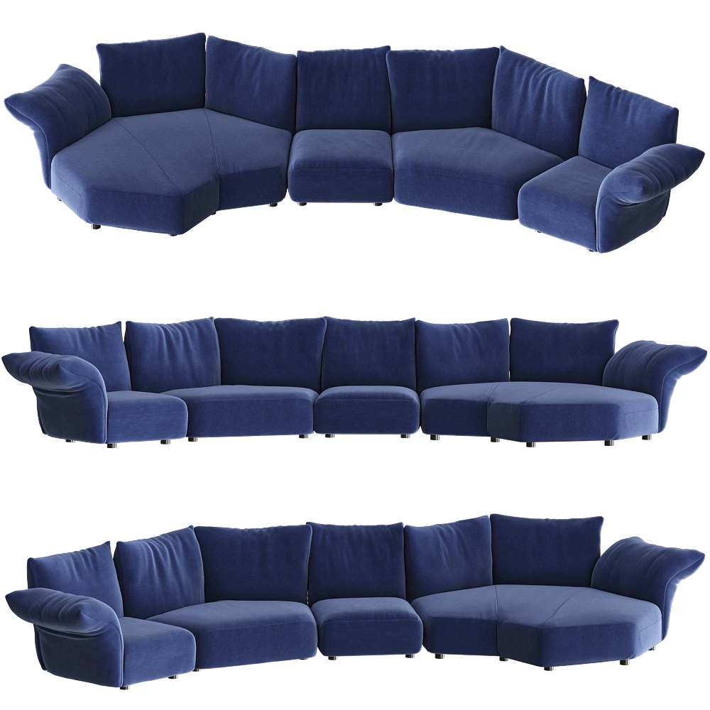 Edra – Sofa STDTsx-STDA2-STDEC-STDN20 3D Model