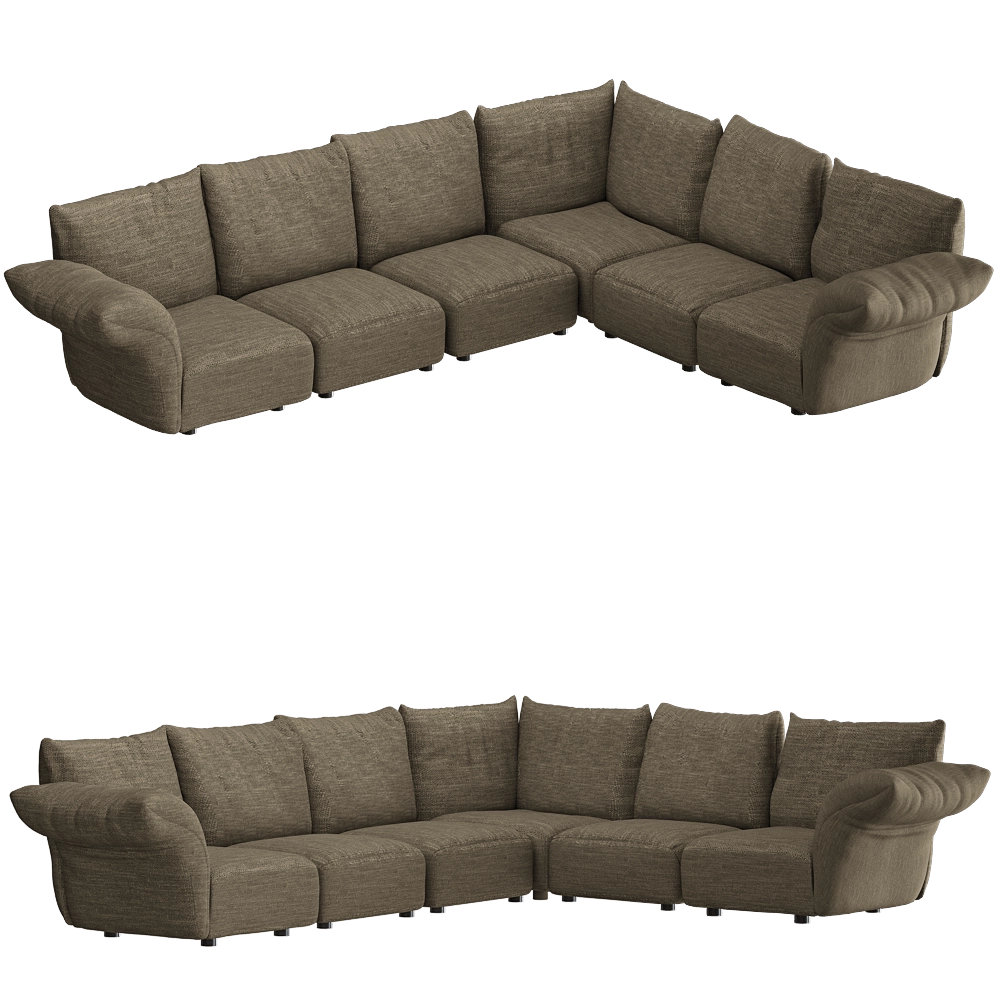 Edra – Sofa STDTsx-STDEC-STDEC-STDA1-STDEC-STDTdx 3D Model