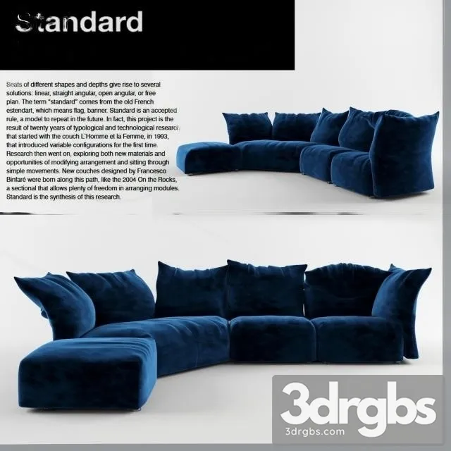 Edra Standart Sofa 02 3D Model Download Edra Standart Sofa 02 3D Model Download