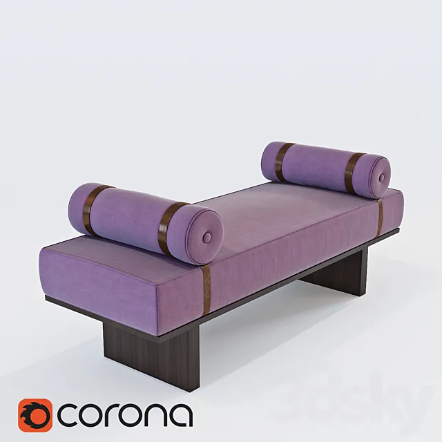 Edward Ferrell + Levis Mittman DOGWOOD BENCH 3D Model Edward Ferrell + Levis Mittman DOGWOOD BENCH 3D Model