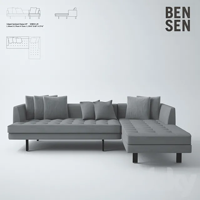 Edward Sectional _ Bensen 3D Model