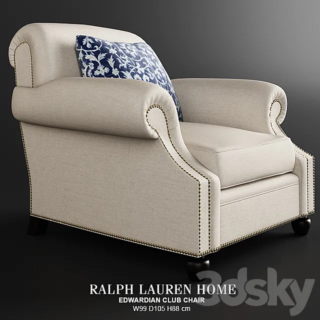 EDWARDIAN CLUB CHAIR 3DModel