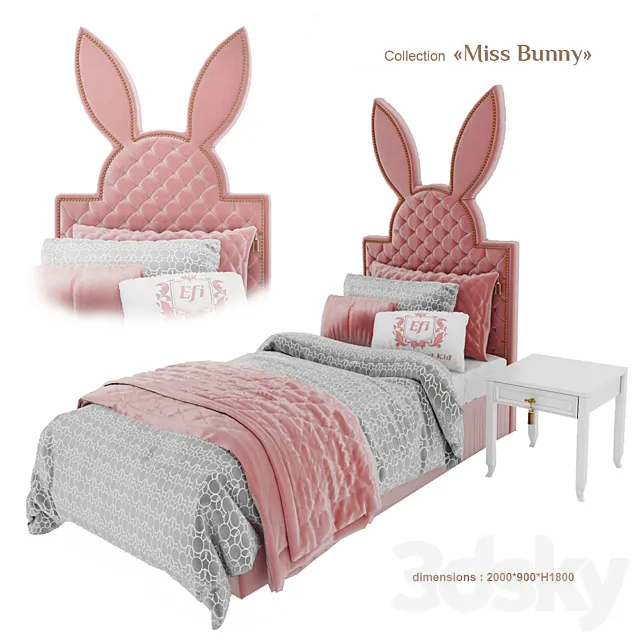 EFI Concept Kid _ Miss Bunny _ bed1 3DModel EFI Concept Kid _ Miss Bunny _ bed1 3DModel