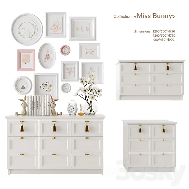 EFI Concept Kid _ Miss Bunny -komody 3D Model