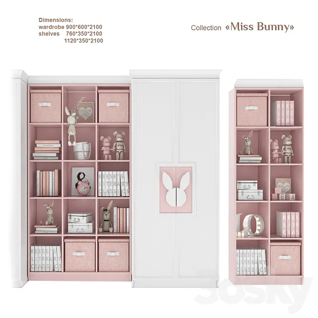 EFI Concept Kid _ Miss Bunny – Shelf Inserts 3D Model