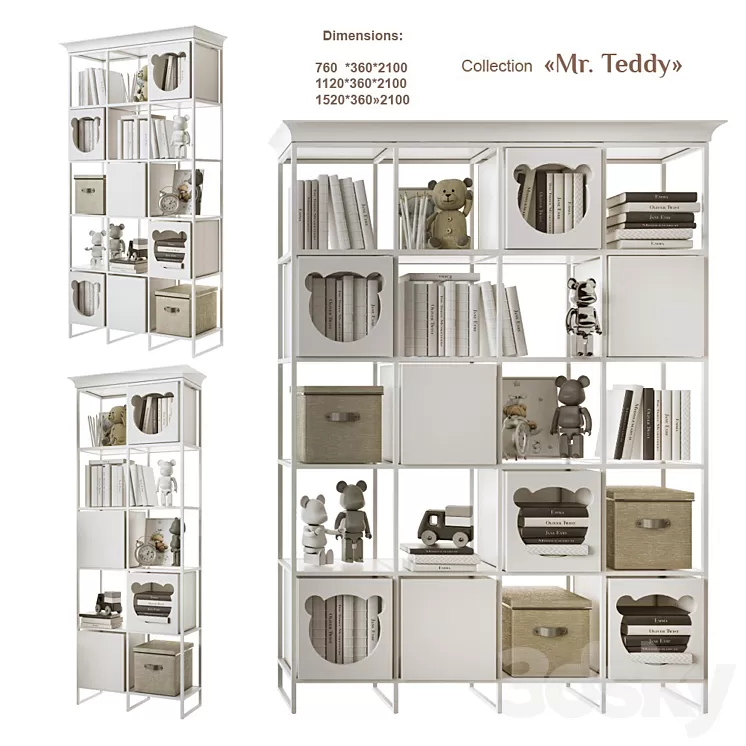 EFI Kid Concept / Mr. Teddy shelving 3D Model