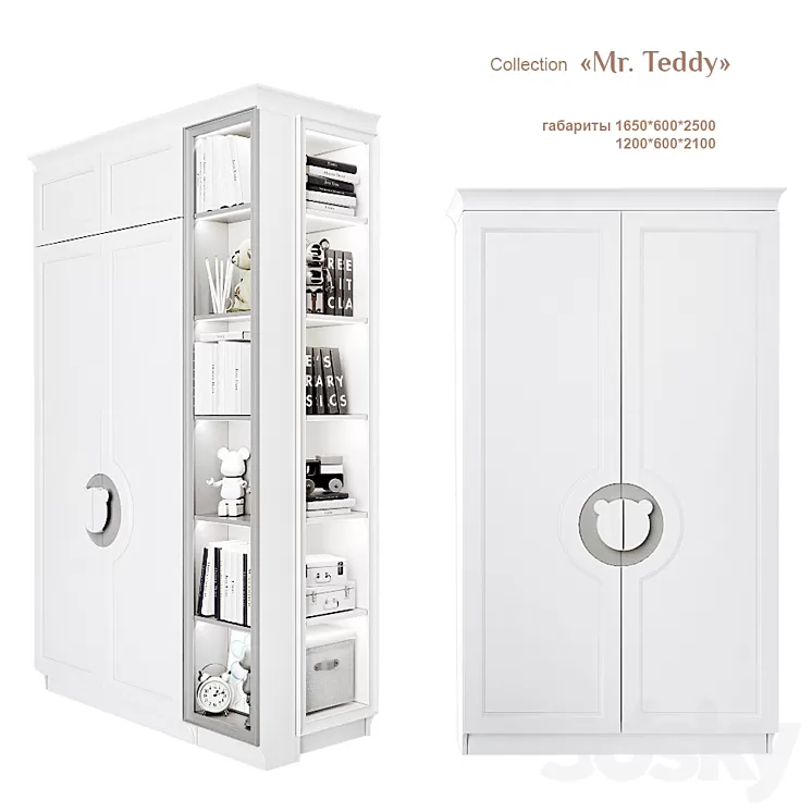 EFI Kid Concept / Mr. Teddy -wardrobe 1200 3D Model EFI Kid Concept / Mr. Teddy -wardrobe 1200 3D Model