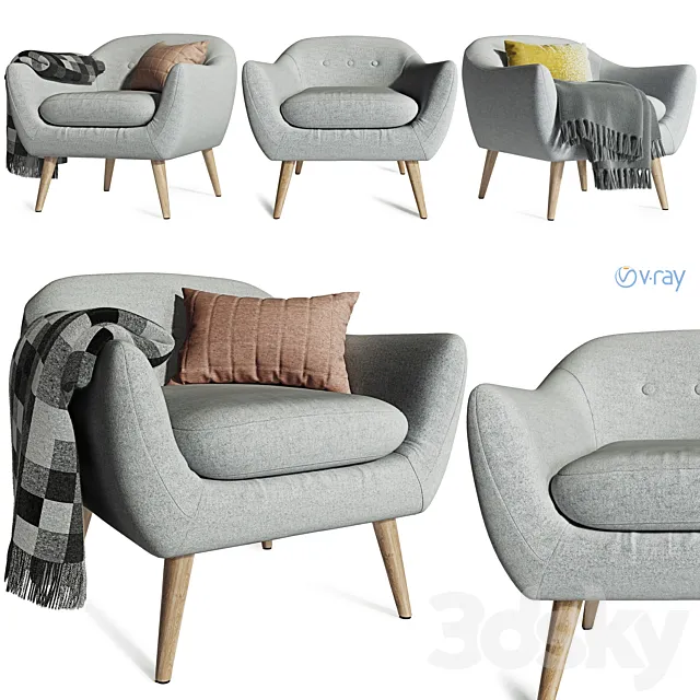 EGEDAL Armchair 3D Model EGEDAL Armchair 3D Model