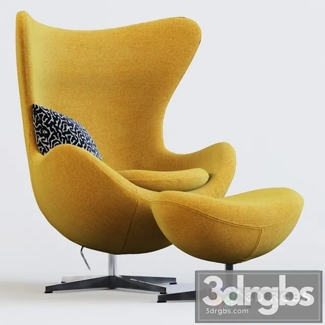 EGG Clasic Light Turquoise 43 Armchair 3D Model Download EGG Clasic Light Turquoise 43 Armchair 3D Model Download