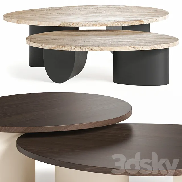 Egg Collective Isla Coffee Tables 3DModel
