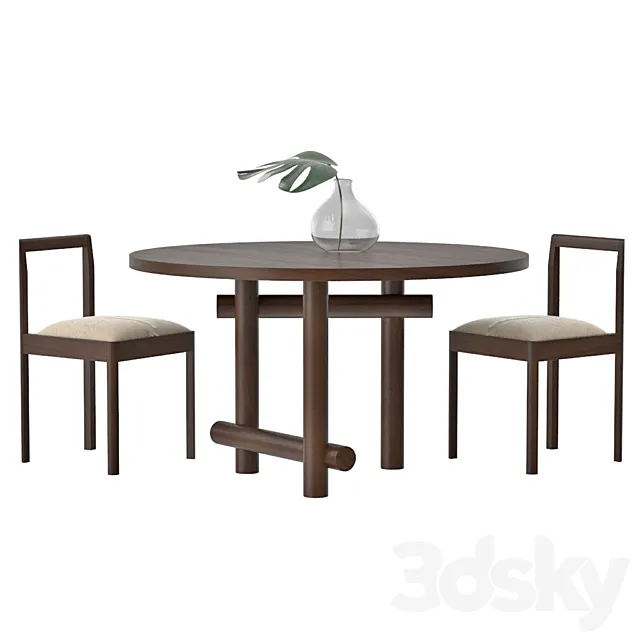 Egg Collective Kenny Dining Table 3DModel