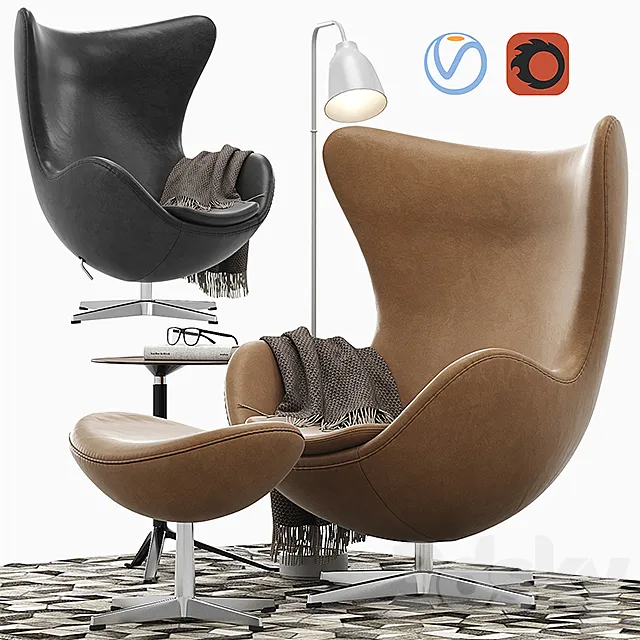 Egg lounge chair 3DModel