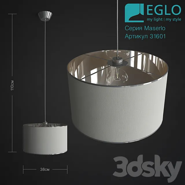 Eglo 31601 Pendant lamp Maserlo 3DModel Eglo 31601 Pendant lamp Maserlo 3DModel