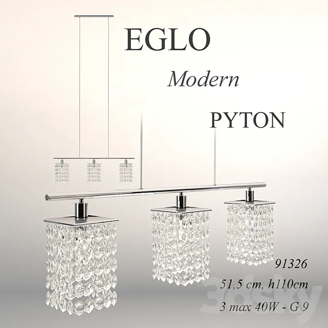 Eglo _ Pyton 85329 3D Model Eglo _ Pyton 85329 3D Model