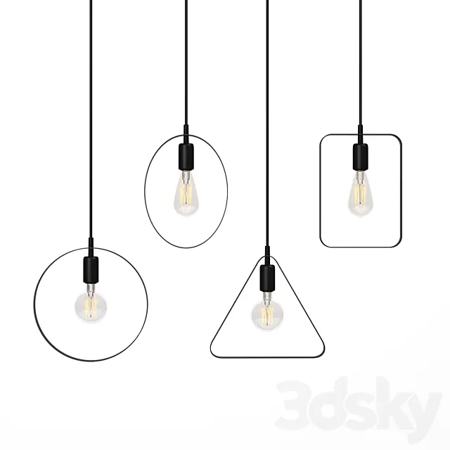 EGLO BEDINGTON SET 3D Model EGLO BEDINGTON SET 3D Model