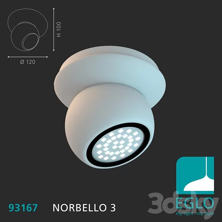 Eglo NORBELLO 3 3D Model