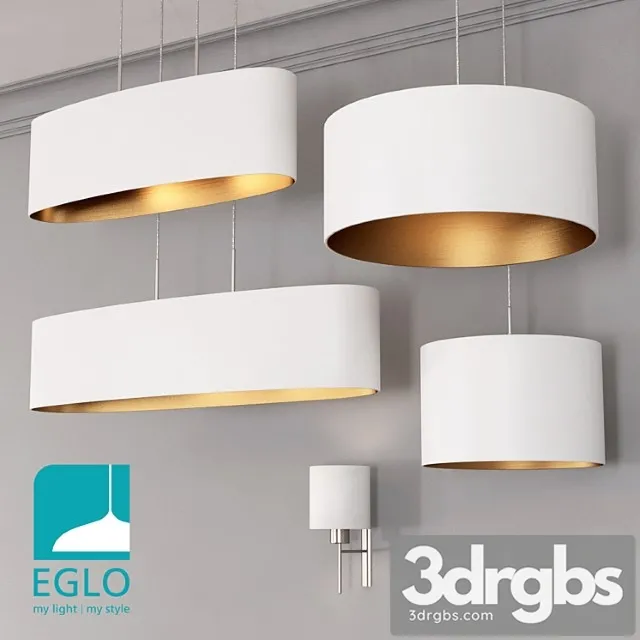 Eglo pasteri set 3 white & gold 3D Model Download Eglo pasteri set 3 white & gold 3D Model Download