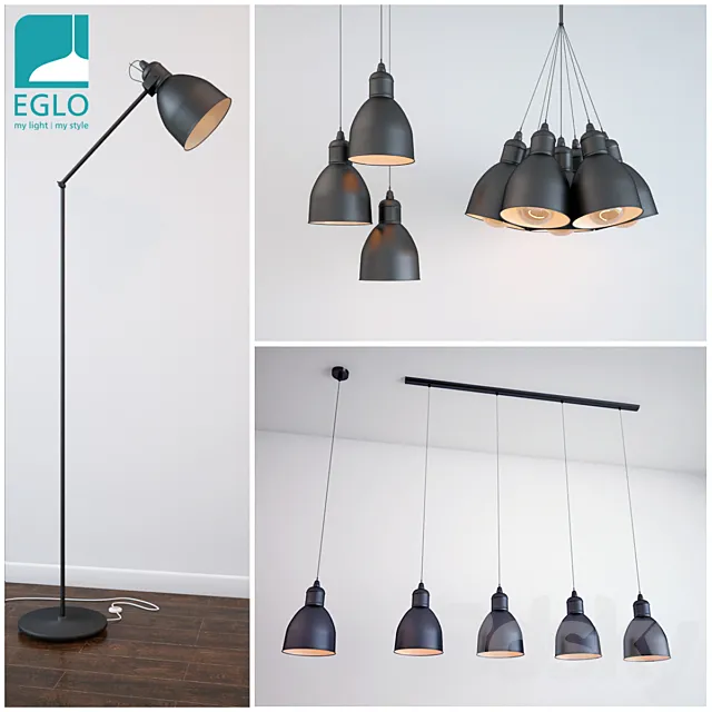 EGLO PRIDDY SET 3DModel EGLO PRIDDY SET 3DModel