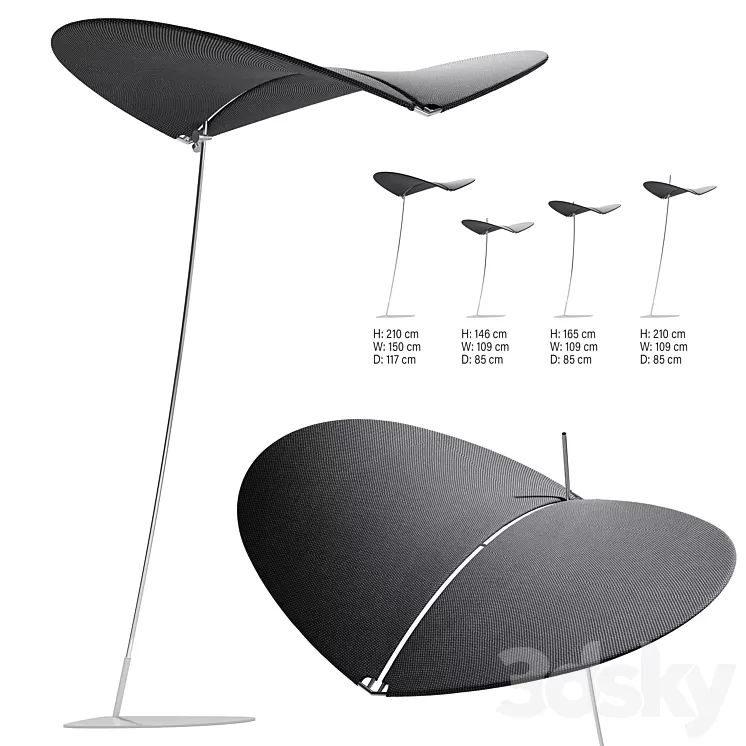 Egoparis Petal Sunshade 3D Model