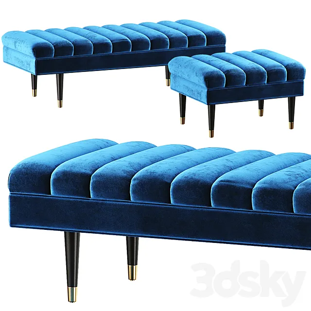 EICHHOLTTZ BENCH MARGOT L + MARGOT S 3D Model