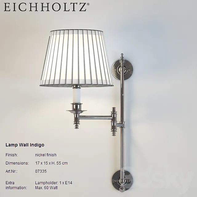 EICHHOLTZ _ Indigo wall lamp 3DModel EICHHOLTZ _ Indigo wall lamp 3DModel