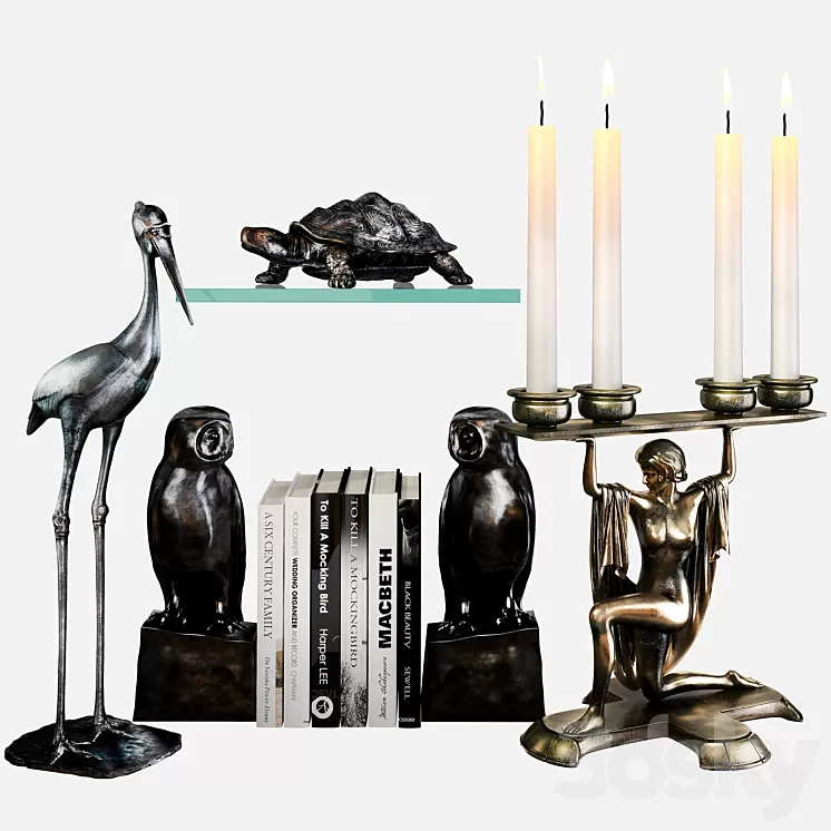 Eichholtz Accessories collection set 4 3D Model