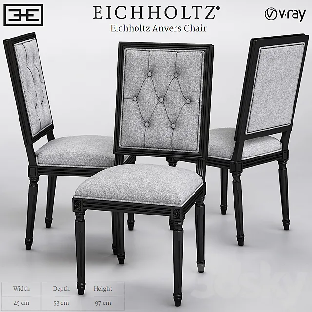Eichholtz Anvers Chair 3D Model