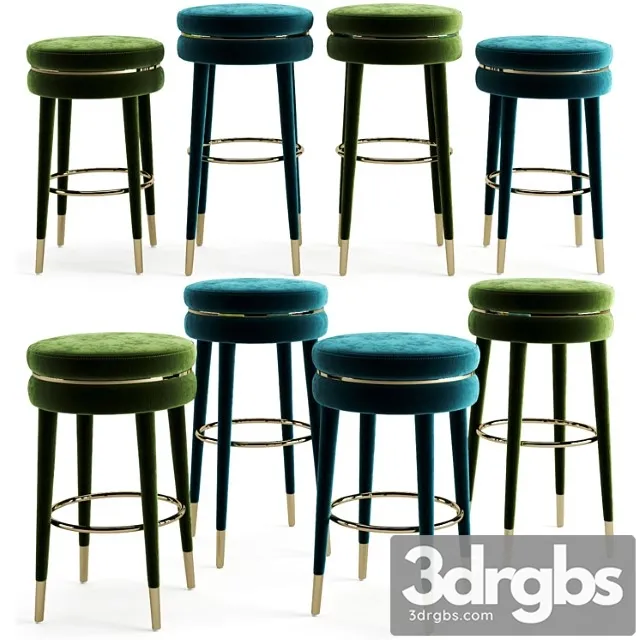 Eichholtz Bar And Counter Stool Parisian 3D Model Download Eichholtz Bar And Counter Stool Parisian 3D Model Download