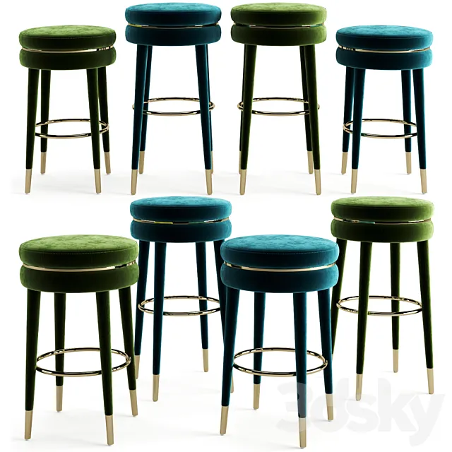 Eichholtz Bar And Counter Stool Parisian 3DModel