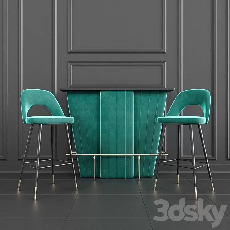 EICHHOLTZ bar sets 3D Model