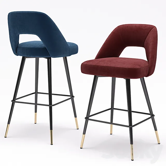 Eichholtz Bar Stool Avorio 3DModel Eichholtz Bar Stool Avorio 3DModel